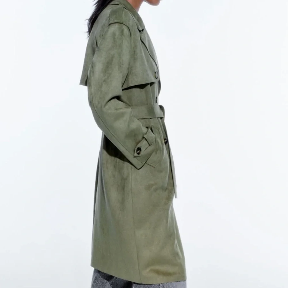 🆕 2024 ZARA FAUX SUEDE TOPCOAT - Picture 5 of 9